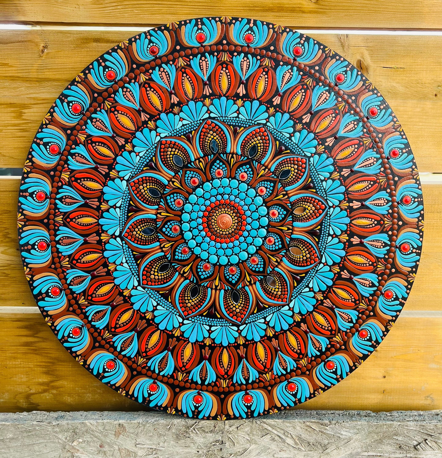 Satyachakra - Handmade Mandala Wall Art - Dots & Clay