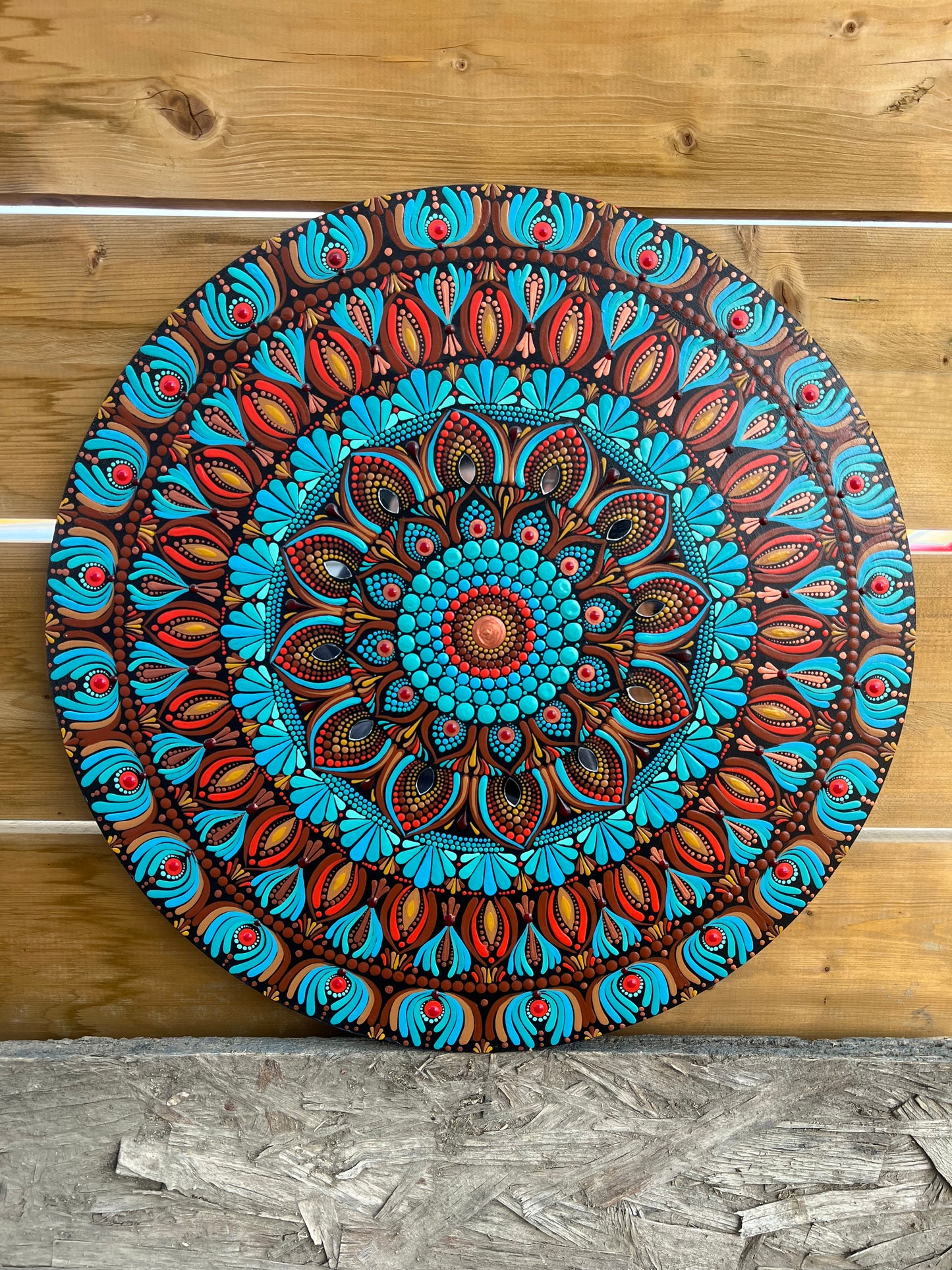 Satyachakra - Handmade Mandala Wall Art - Dots & Clay