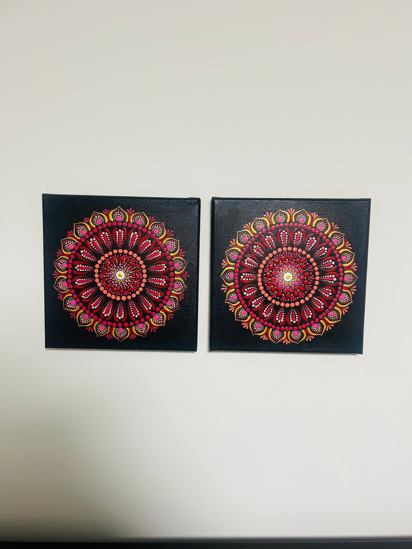 Love Mandala - Set of 2 - Handmade - Dots & Clay