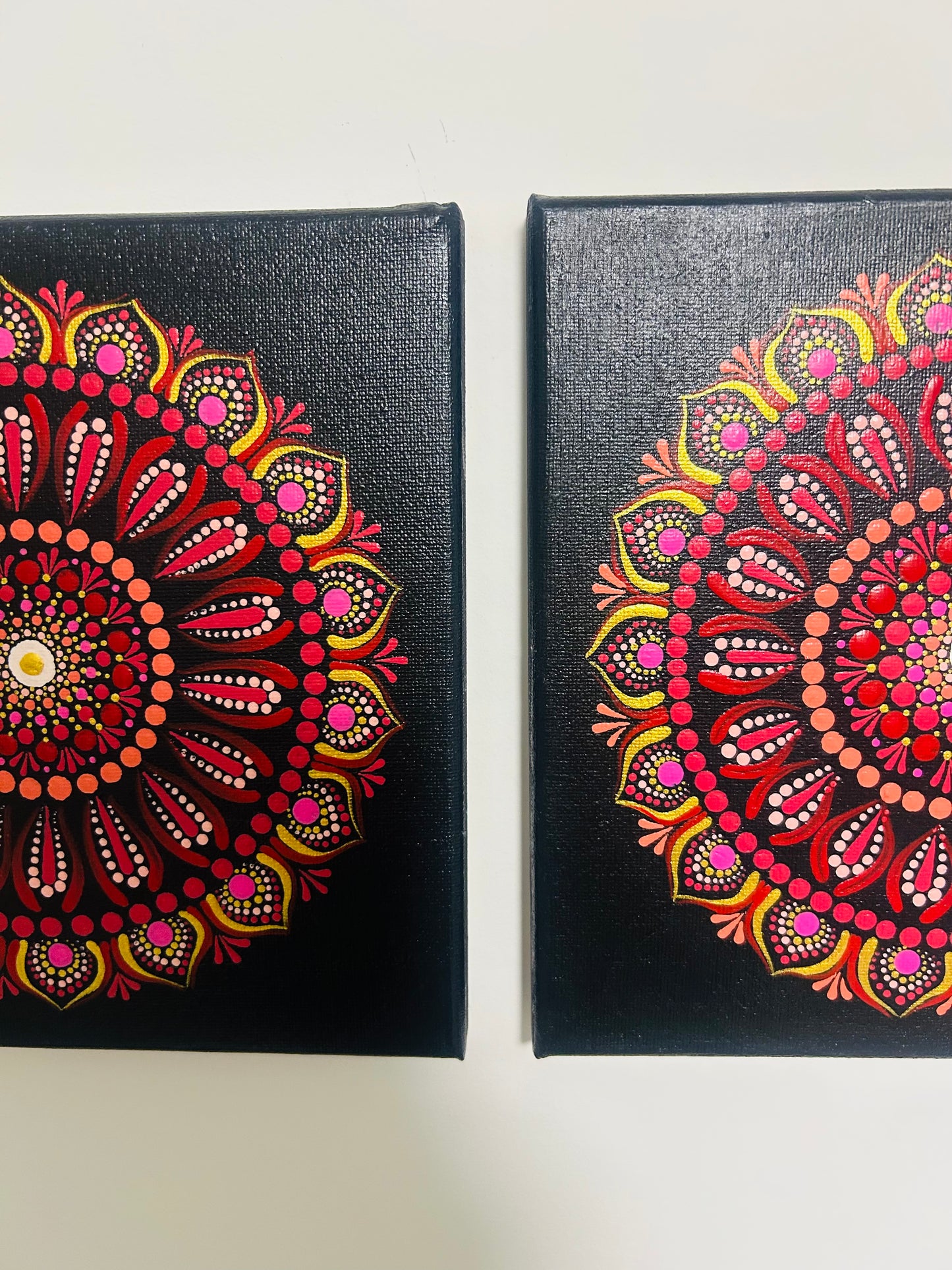 Love Mandala - Set of 2 - Handmade - Dots & Clay