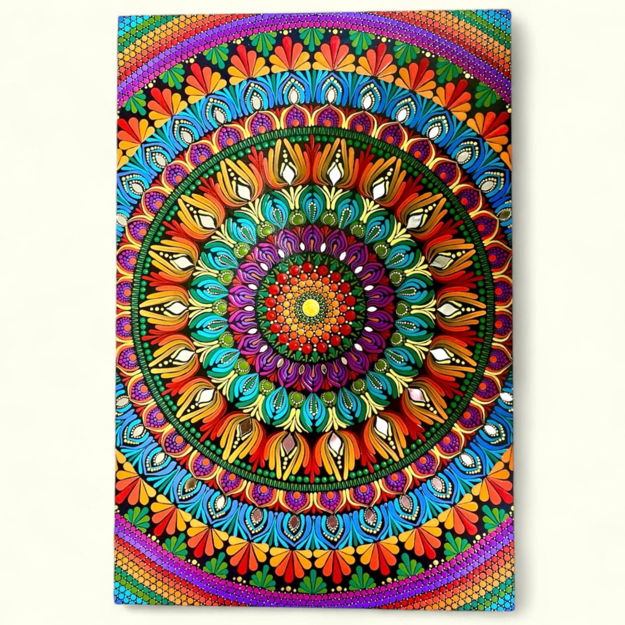 Sacred Bloom - Mandala Painting - Dots & Clay