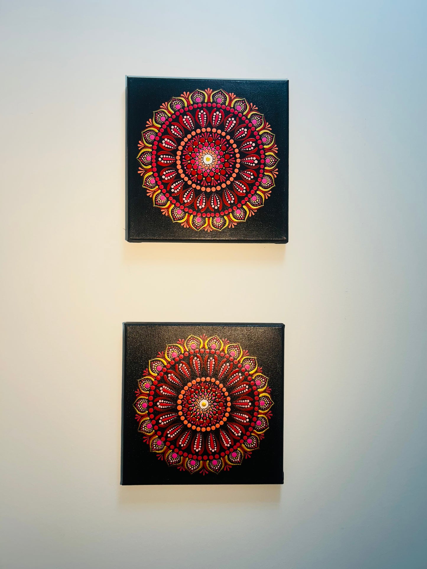 Love Mandala - Set of 2 - Handmade - Dots & Clay