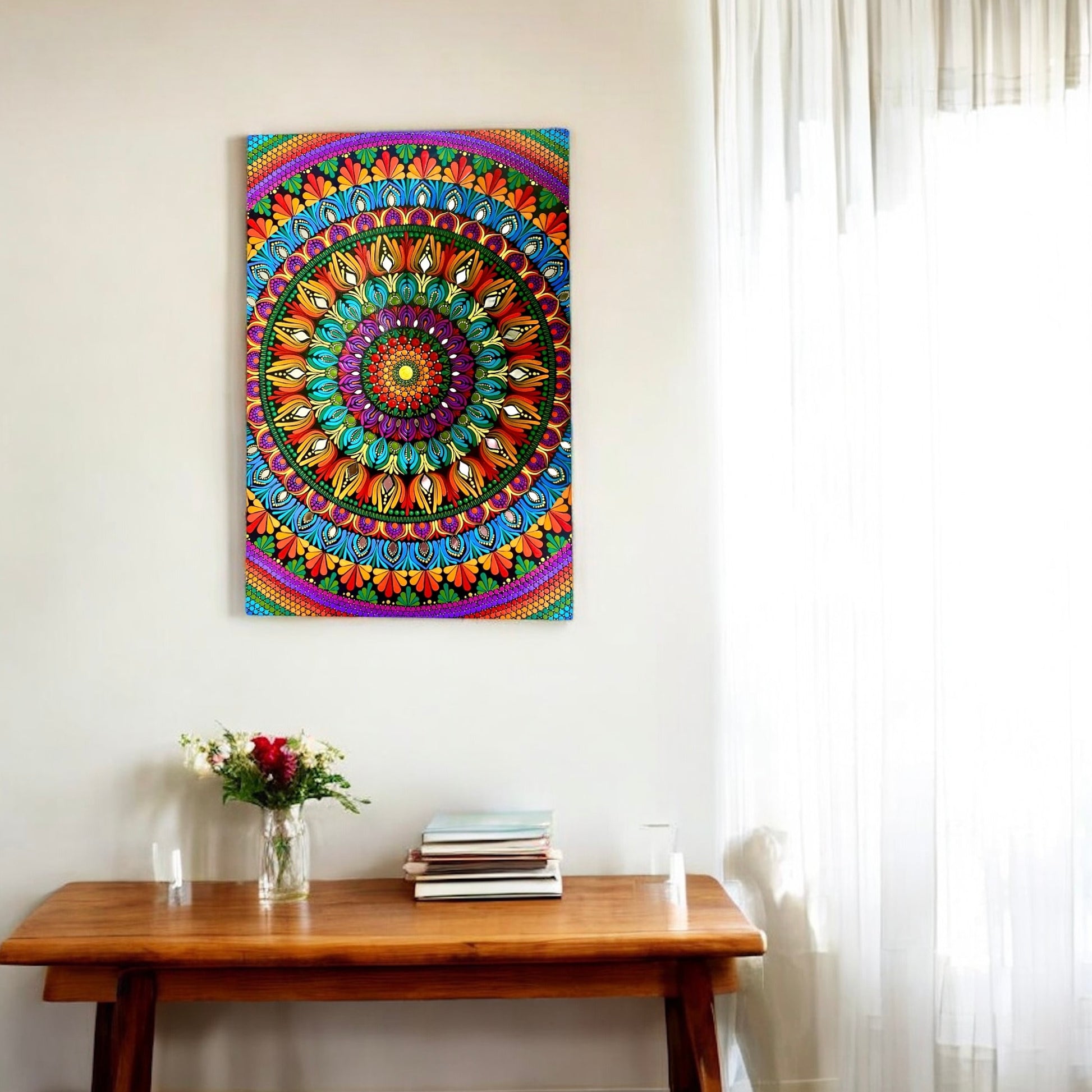 Sacred Bloom - Mandala Painting - Dots & Clay